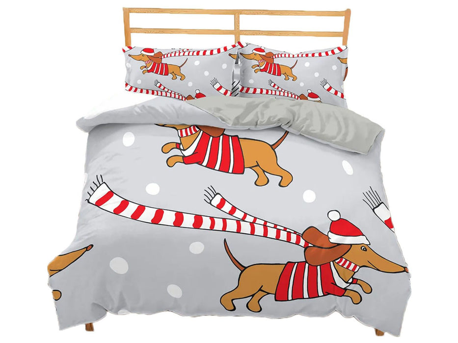 Dachshund Puppy Duvet Cover Set