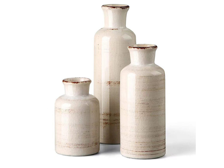 3Pcs Ceramic Vase Set