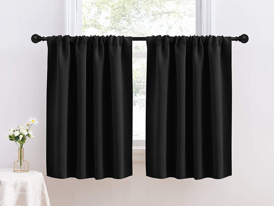 2 Panels Short Window Curtains Shades