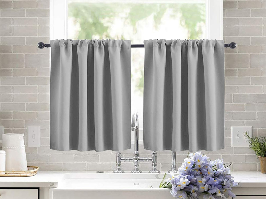 2 Panels Short Window Curtains Shades