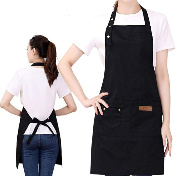 Waterproof Kitchen Aprons With 3 Pockets