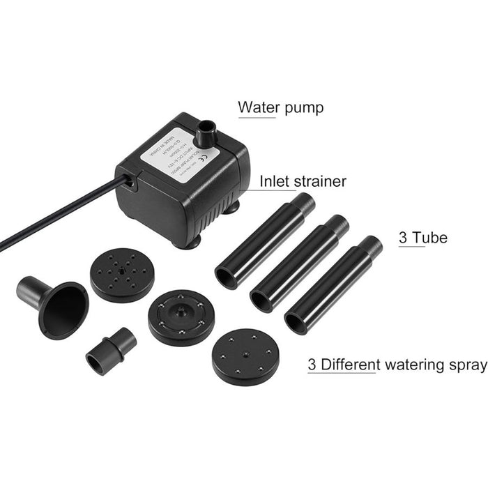 5W Solar Fountain Pump Kit