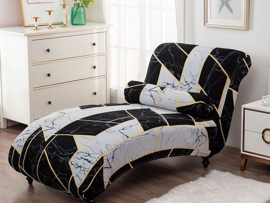 Printed Chaise Lounge Cover & Pillowcase Set