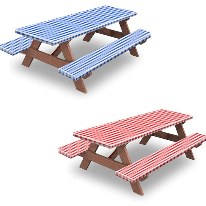 Outdoor Table & Bench Seat Covers Set