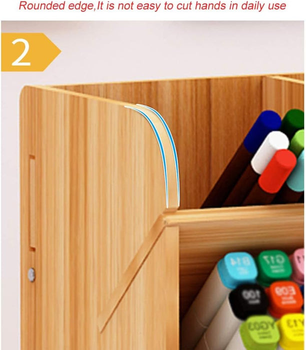 Wooden Desk Organiser