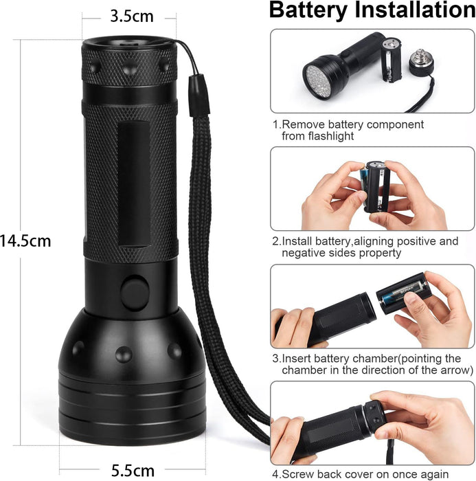 UV Flashlight for Pet Urine and Stains Inspection