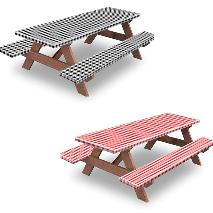 Outdoor Table & Bench Seat Covers Set