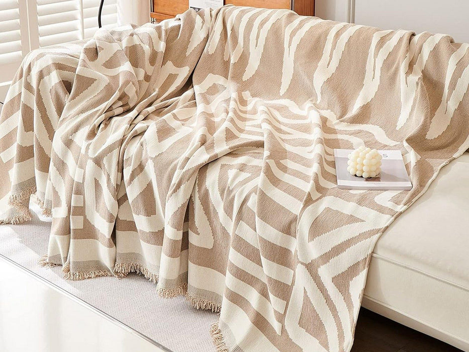 Boho Sofa Throw Blanket