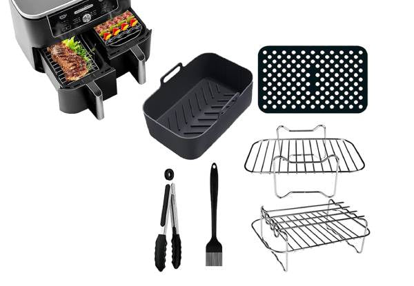 Air Fryer Rack Accessories for Ninja Dual AF300UK & AF400UK