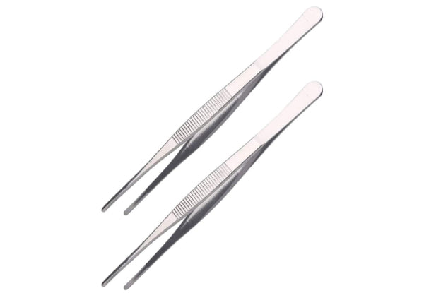 30cm Stainless Steel Tong Tweezer Style