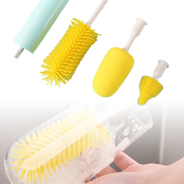 Electric Bottle Cleaning Brush Set