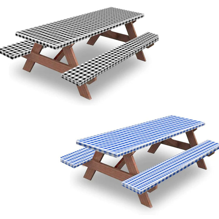 Outdoor Table & Bench Seat Covers Set