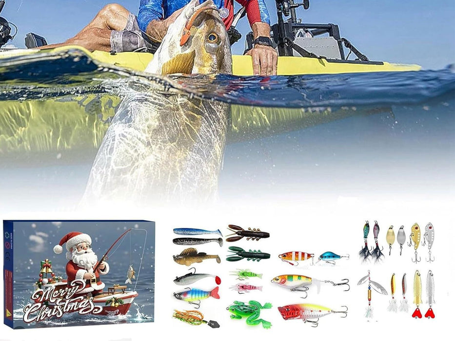 Fishing Christmas Xmas Advent Calendar Lures Set