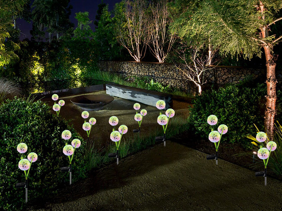 Solar Powered Dandelion Outdoor Lights