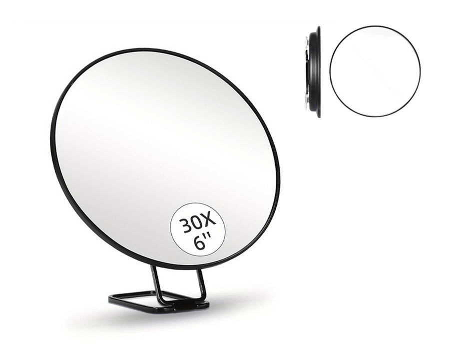 30X Magnifying Mirror with Suction Cup