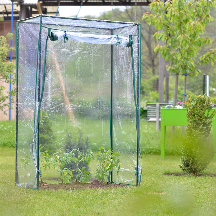 PVC Tomato Greenhouse with Roll-up Door