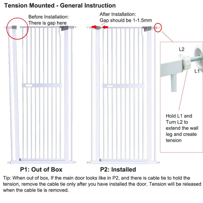 Extra Tall Baby and Pet Security Gate