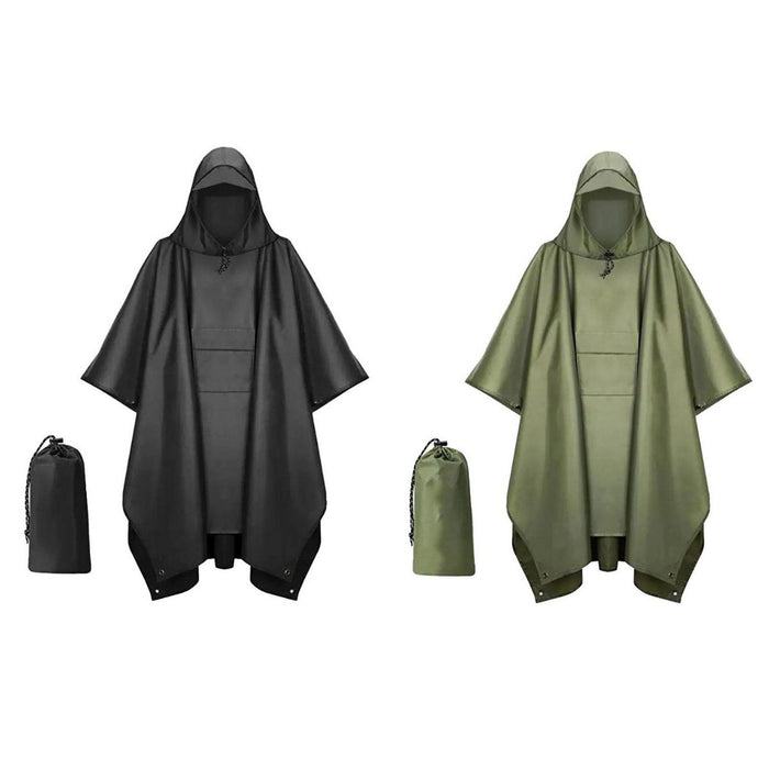 Adult Hooded Rain Poncho