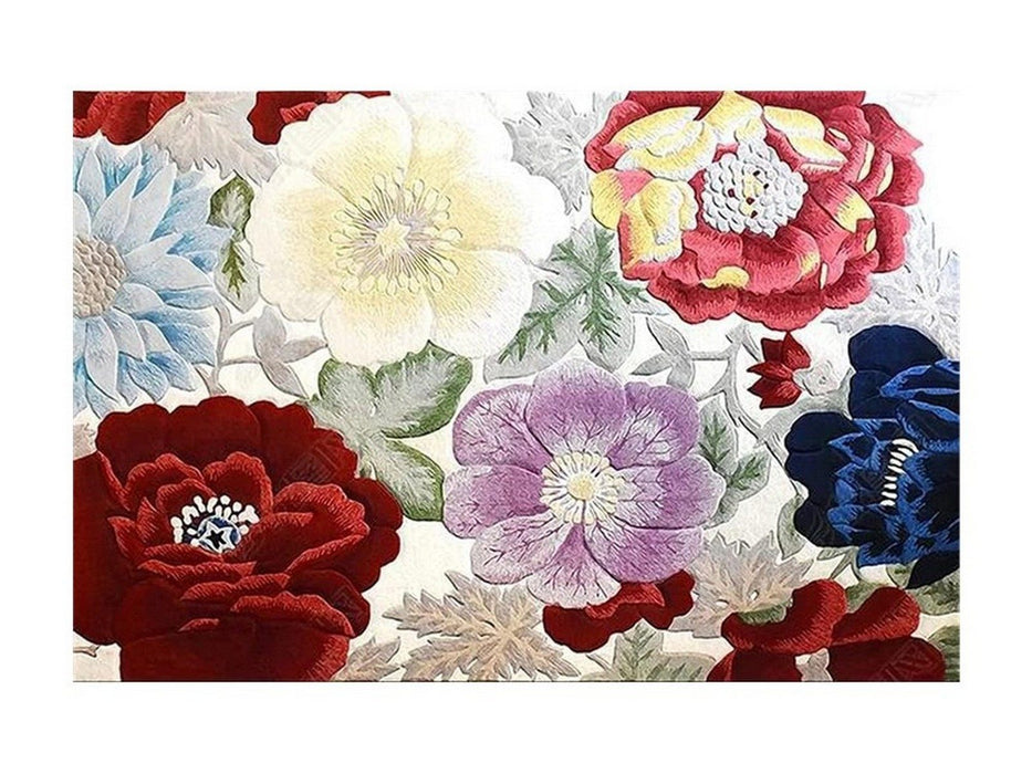 Flower Pattern Floor Mat