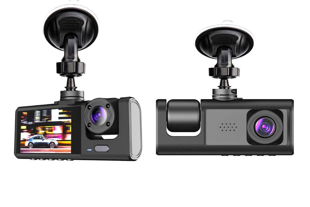 3-Camera Dash Cam with 32GB Card