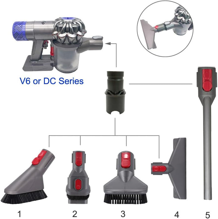 2Pack Adapter V6 Converted to V7 V8 V10 V11 for Dyson Vacuum Cleaner