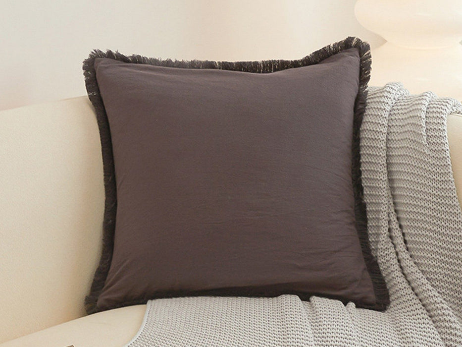 Tassel Trim Throw Pillow Covers