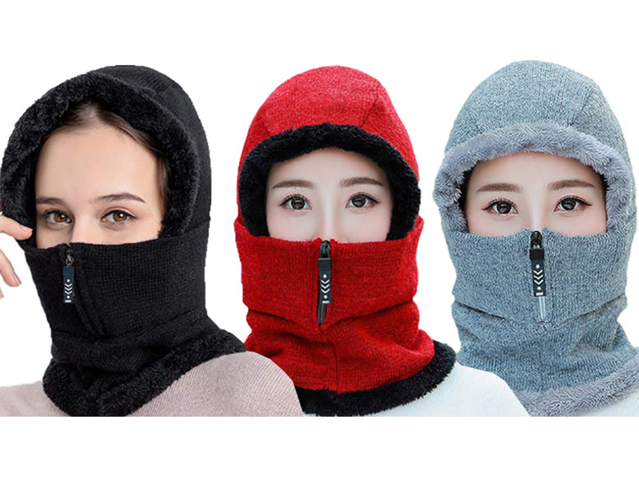 2-in-1 Winter Fleece Hat & Neck Warmer