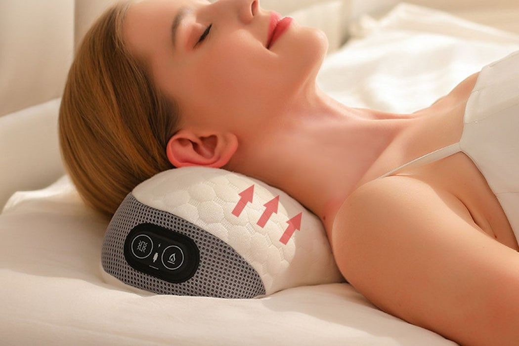 Electric Neck Massager Pillow with Heat Vibration