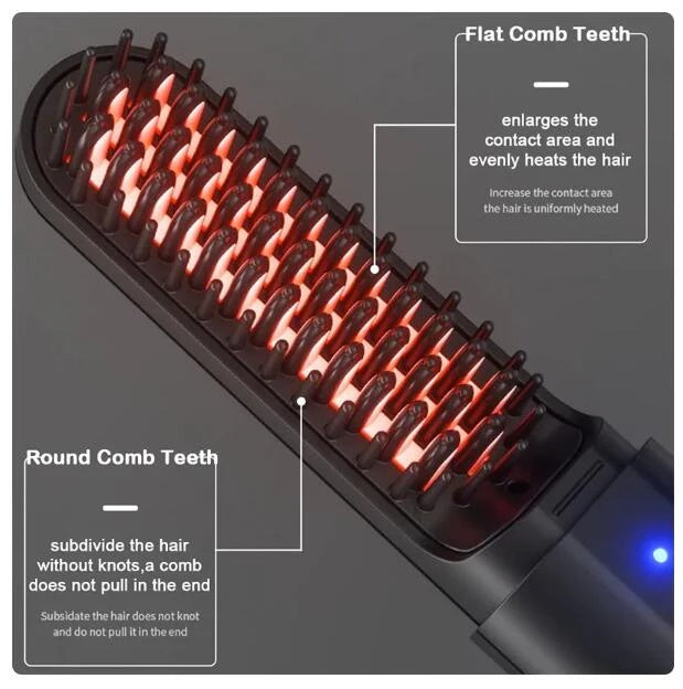 Cordless Hair Straightening Comb