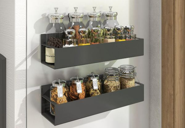 Four-Piece Magnetic Spice Storage Rack