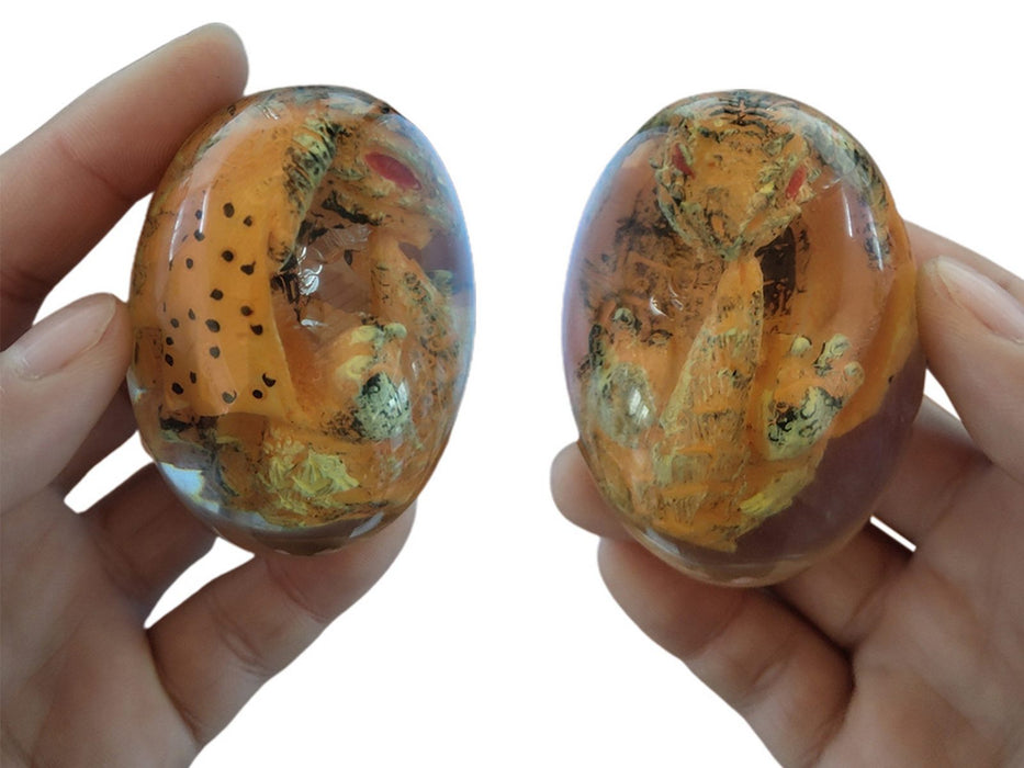 Resin Lava Dragon Egg Sculpture