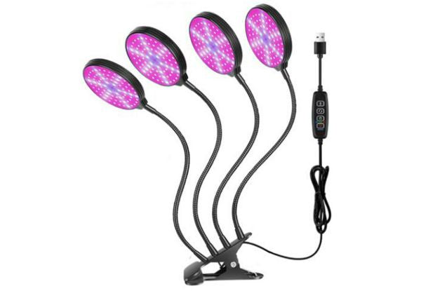 4-Head USB LED Plant Grow Light