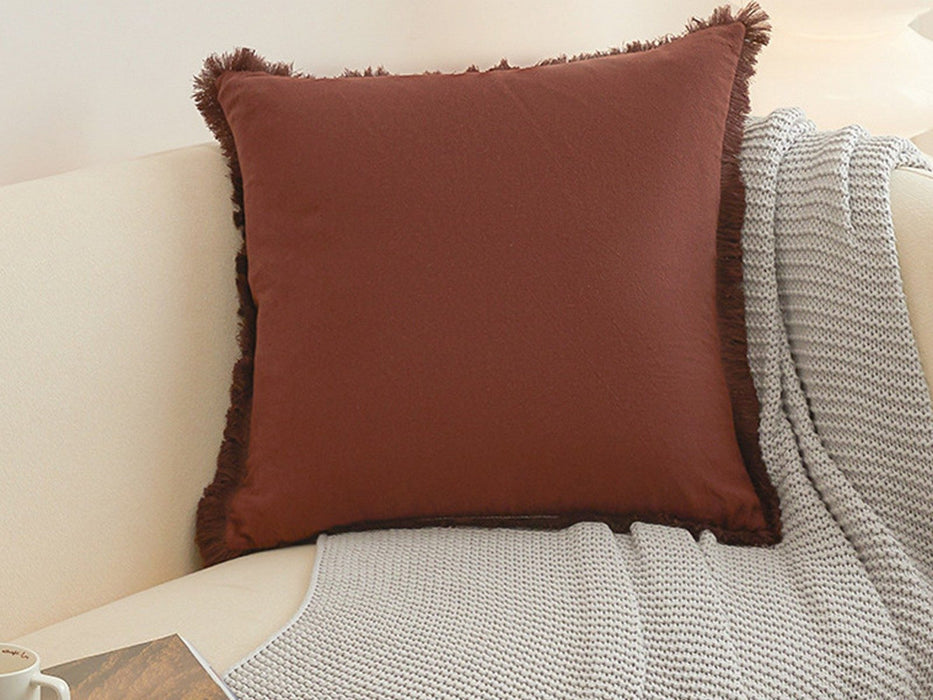 Tassel Trim Throw Pillow Covers