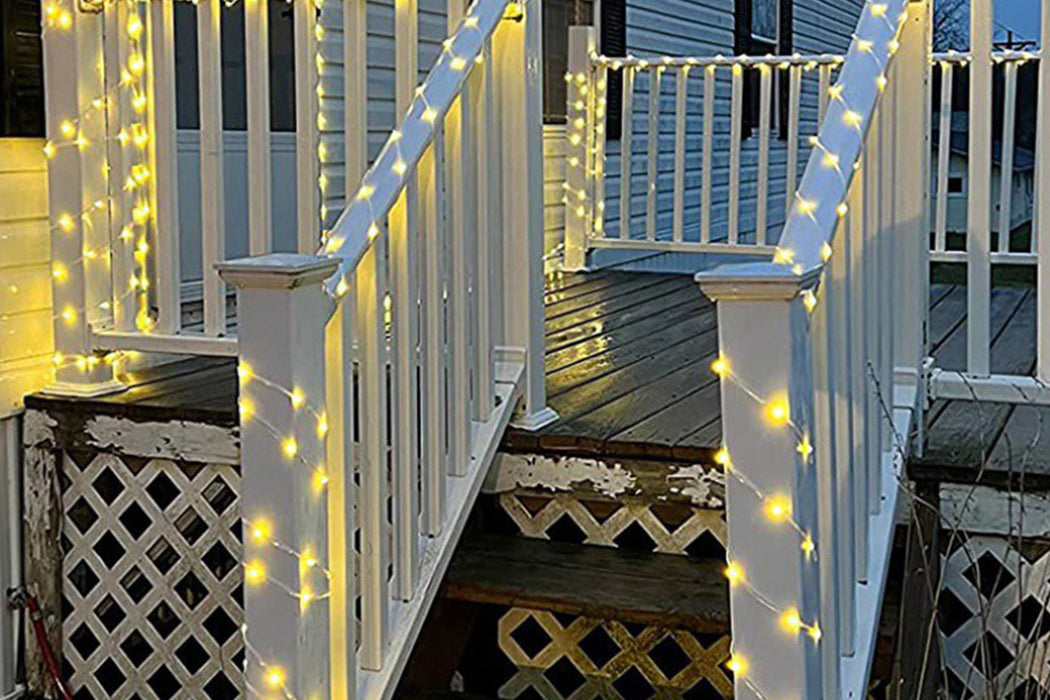 Solar-Powered Christmas LED String Lights