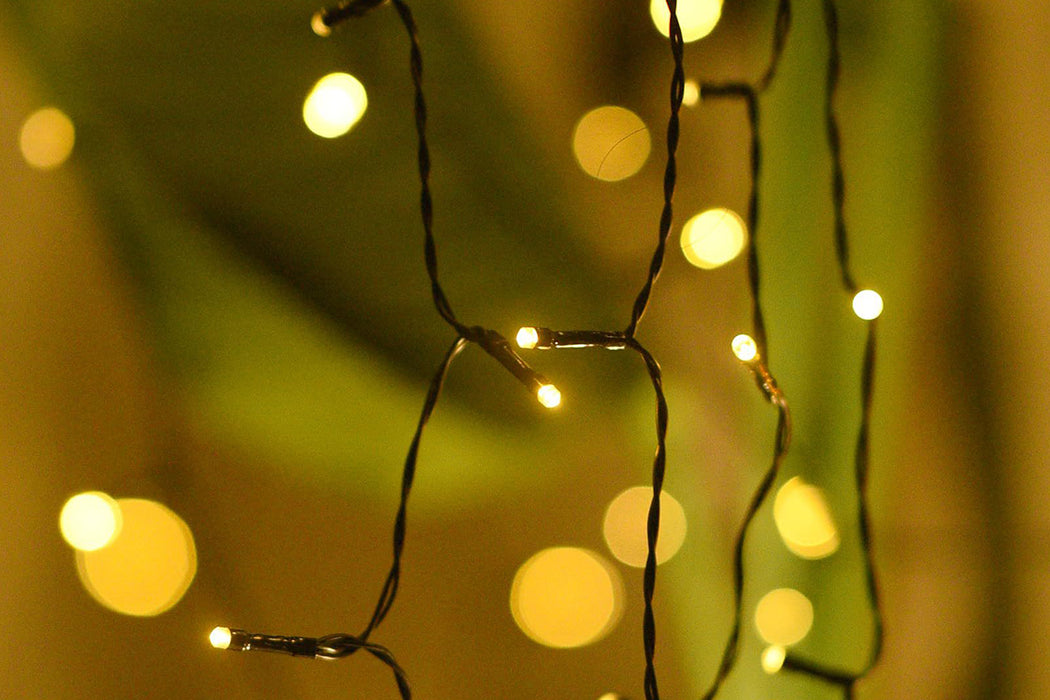 Solar-Powered Christmas LED String Lights