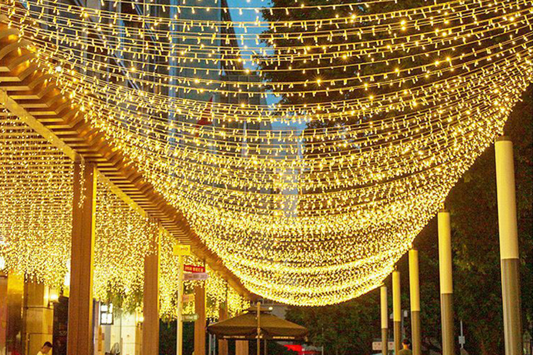 Solar-Powered Christmas LED String Lights