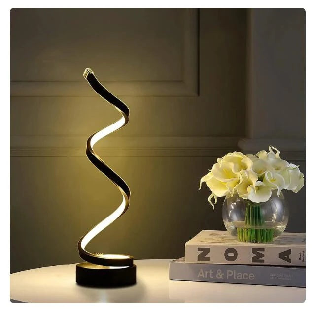 Spiral LED Table Lamps