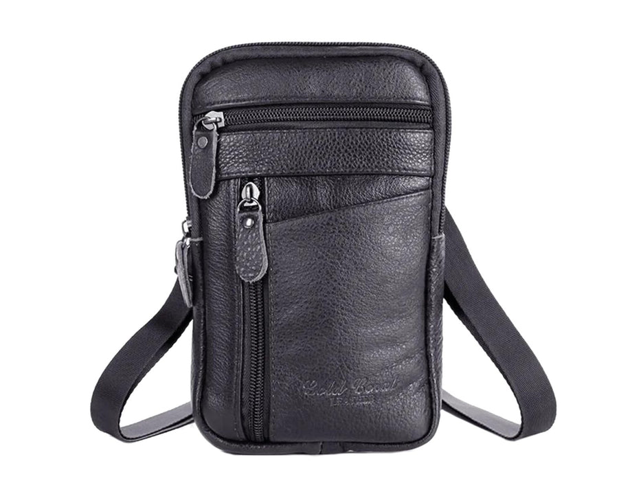 Leather Crossbody Pouch Bag