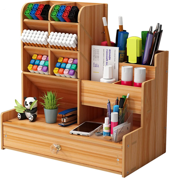 Wooden Desk Organiser