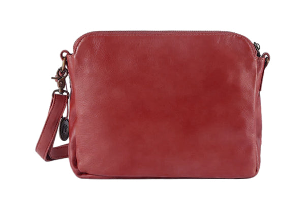 3-Layer PU Leather Crossbody Bag with Card Holder