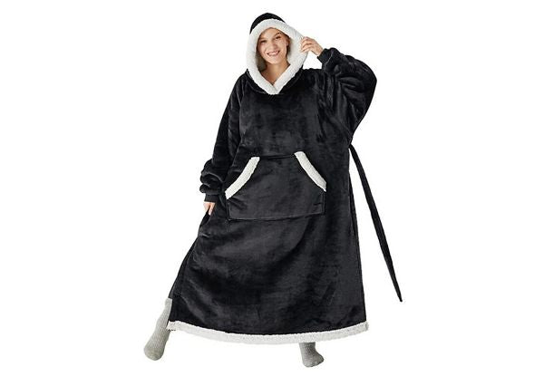 Long Blanket Fleece Hoodie