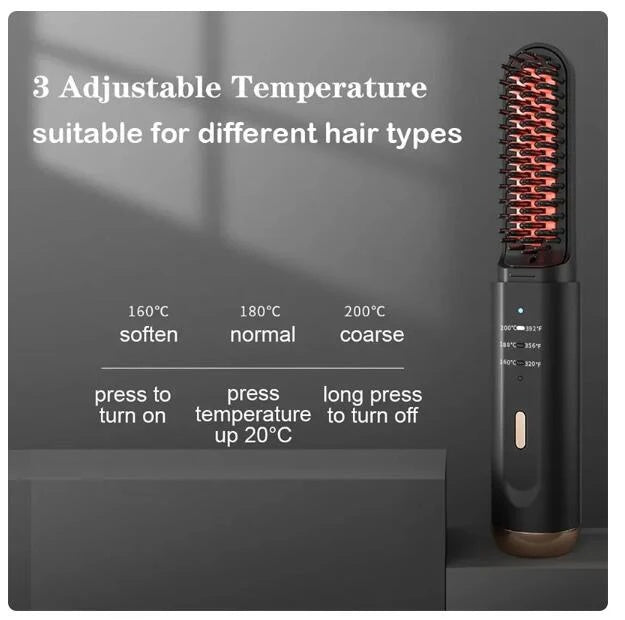 Cordless Hair Straightening Comb