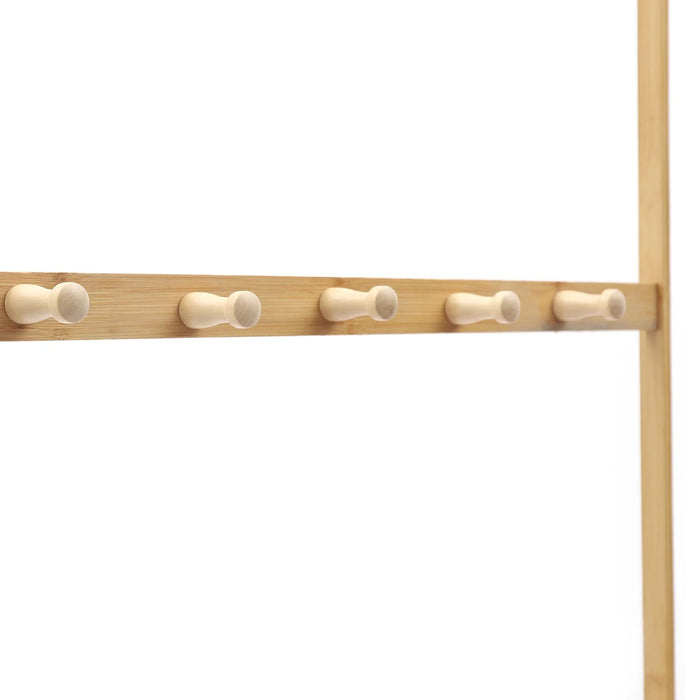 Bamboo 2 in 1 Coat & Shoe Rack