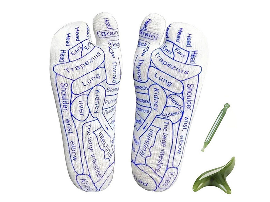 Reflexology Socks with Trigger Point Massage Tools