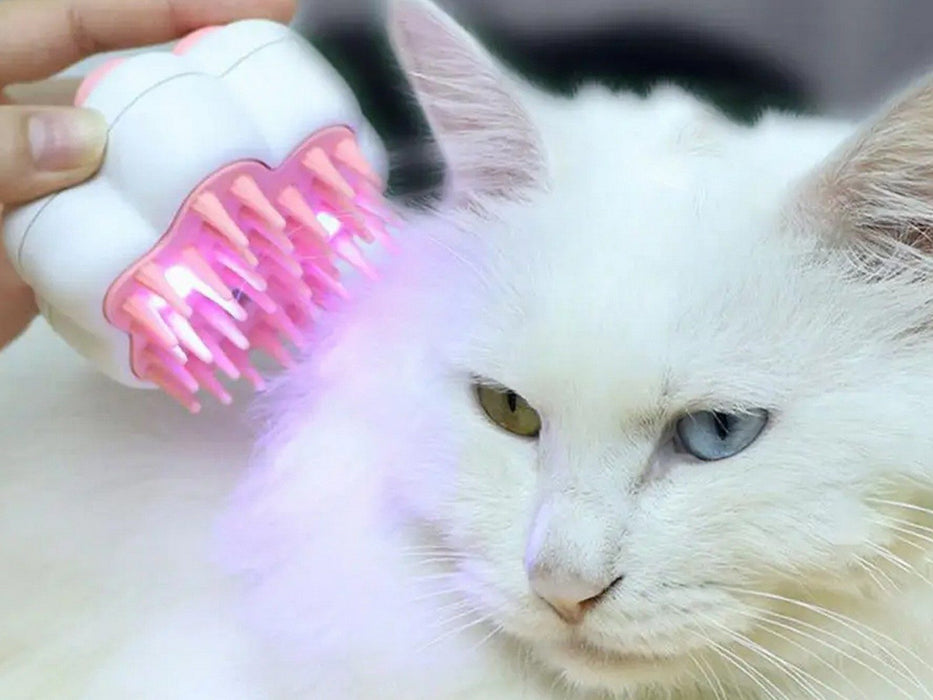 Spray Cat Hair Brush Comb with UV Light