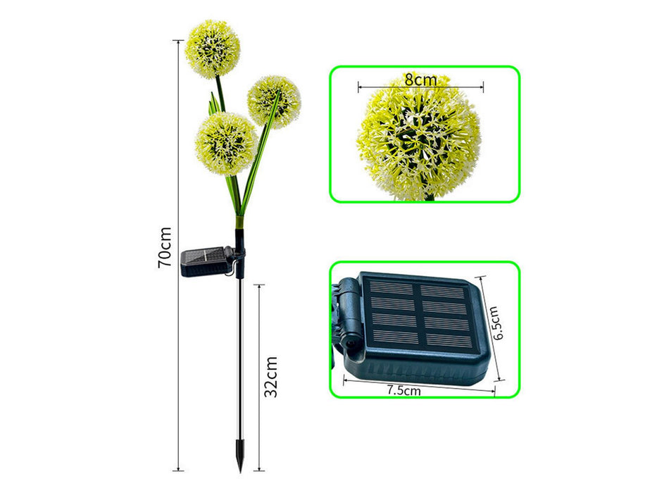 Solar Powered Dandelion Outdoor Lights