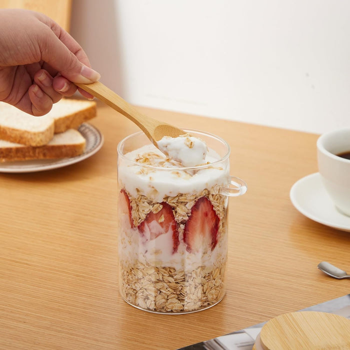 Glass Storage Jars & Bamboo Lids