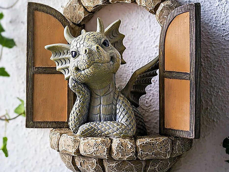 Courtyard Dragon Resin Garden Ornament