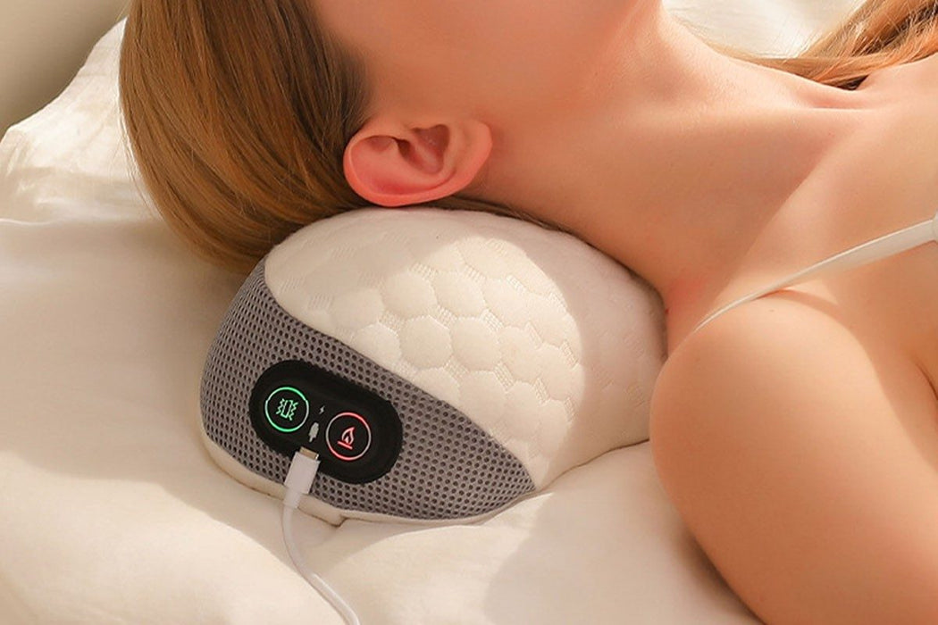 Electric Neck Massager Pillow with Heat Vibration