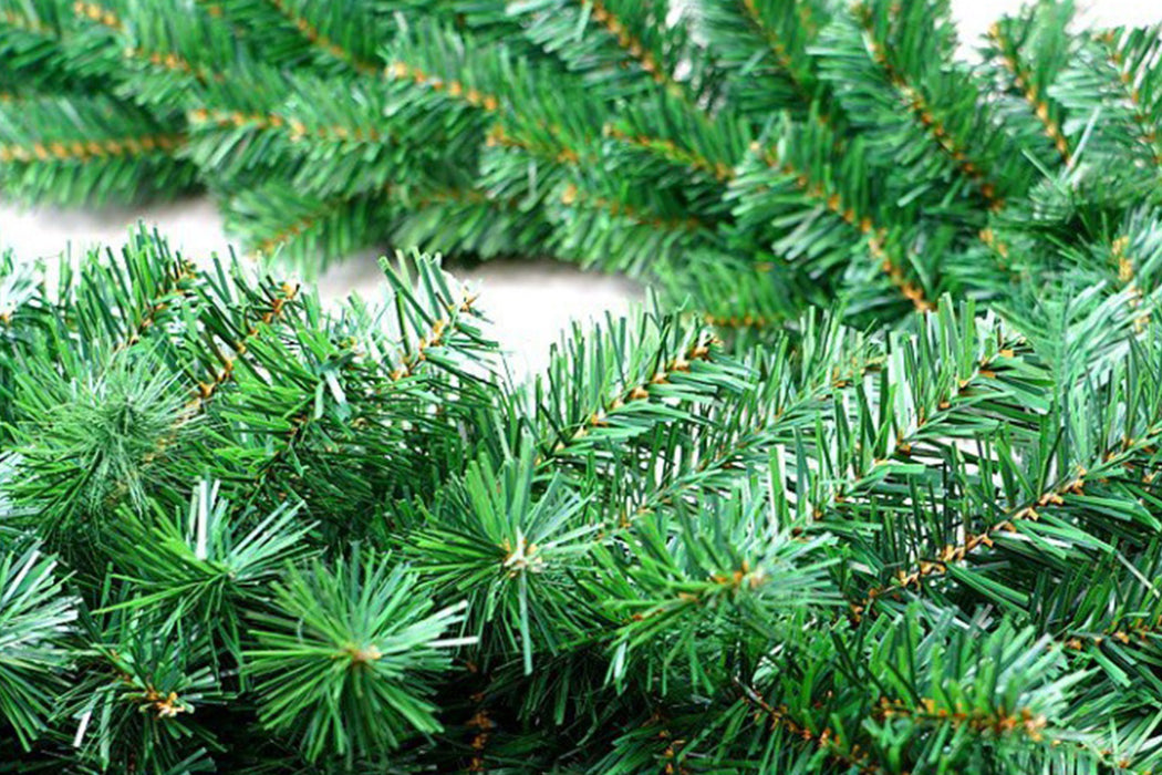 Christmas Pine Garland with LED String Lights